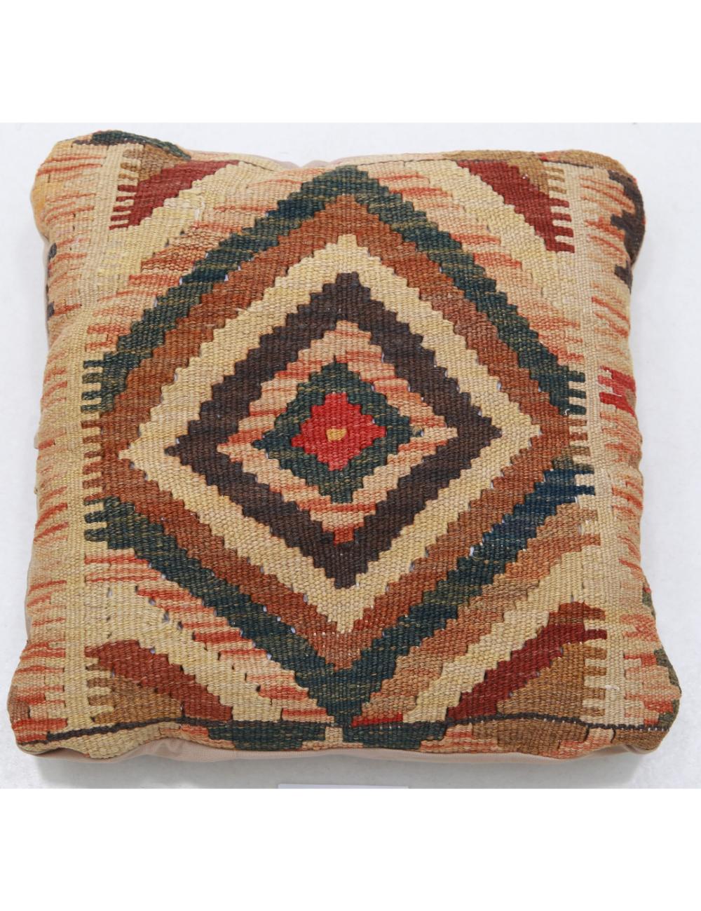 Pillows 1' 5" X 1' 5" Hand-Woven Wool Pillow 1' 5" X 1' 5" (43 X 43) / Multi / Multi