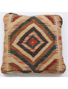 Pillows 1' 5" X 1' 5" Hand-Woven Wool Pillow 1' 5" X 1' 5" (43 X 43) / Multi / Multi