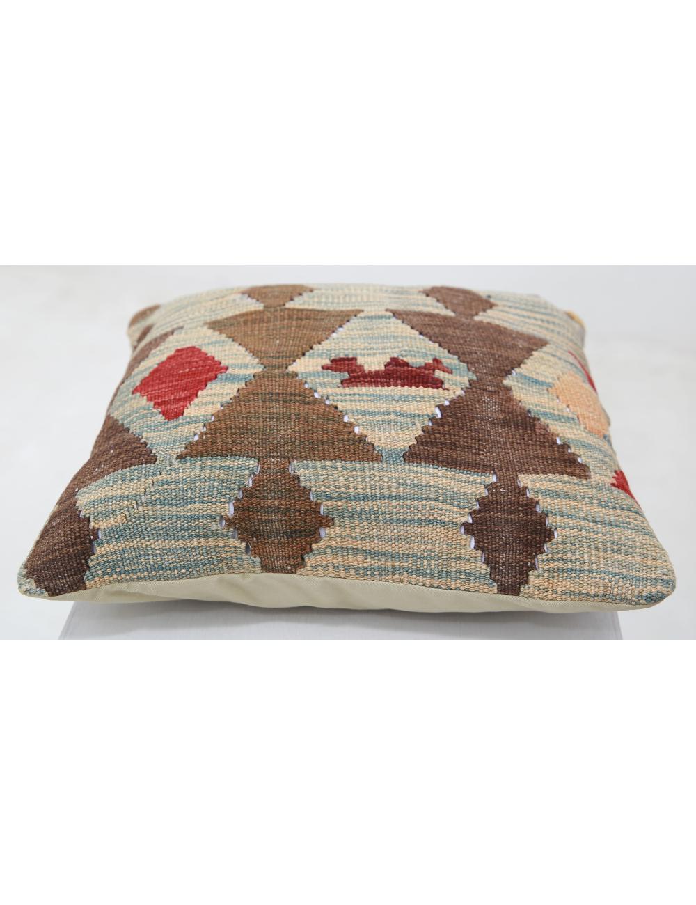 Pillows 1' 5" X 1' 5" Hand-Woven Wool Pillow 1' 5" X 1' 5" (43 X 43) / Multi / Multi