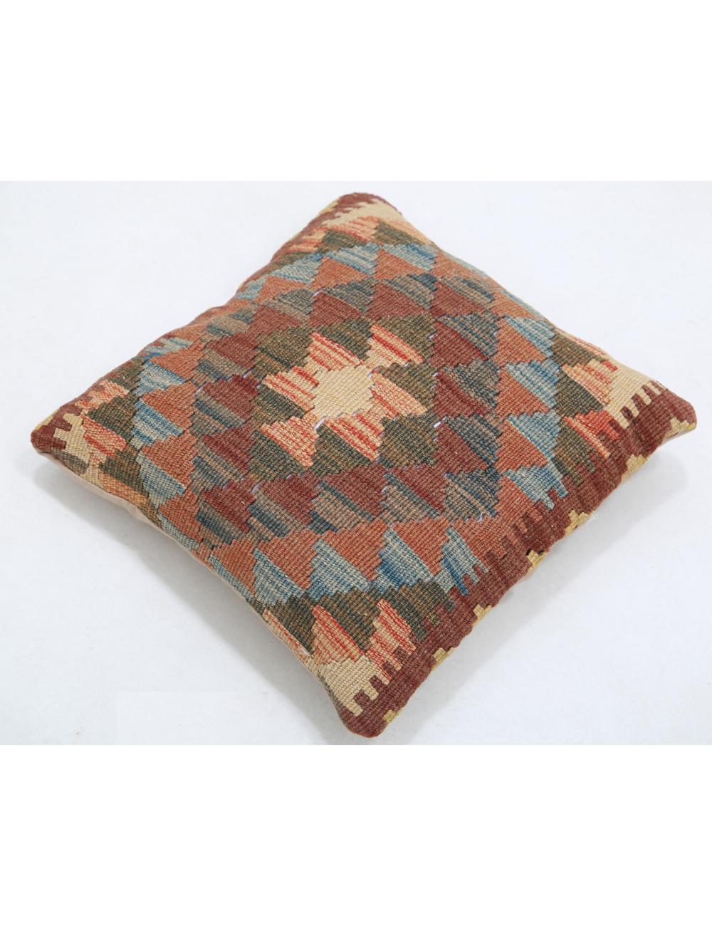 Pillows 1' 5" X 1' 5" Hand-Woven Wool Pillow 1' 5" X 1' 5" (43 X 43) / Multi / Multi