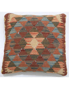 Pillows 1' 5" X 1' 5" Hand-Woven Wool Pillow 1' 5" X 1' 5" (43 X 43) / Multi / Multi