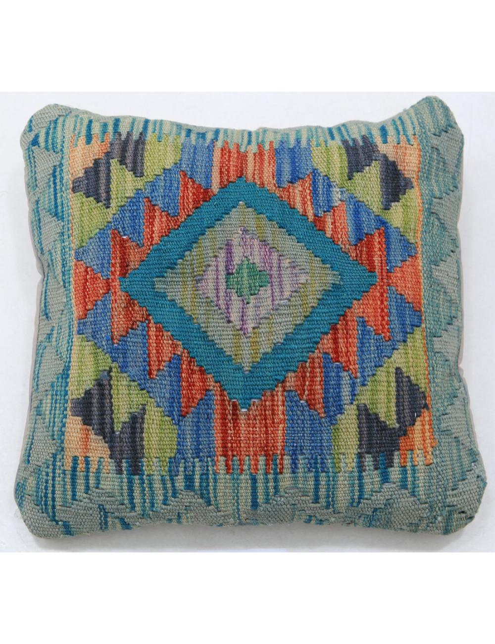 Pillows 1' 5" X 1' 5" Hand-Woven Wool Pillow 1' 5" X 1' 5" (43 X 43) / Multi / Multi