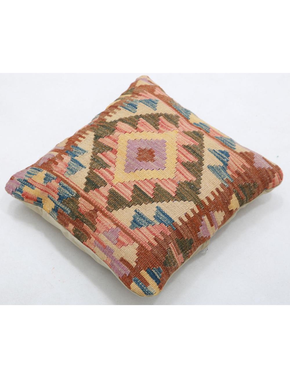 Pillows 1' 5" X 1' 5" Hand-Woven Wool Pillow 1' 5" X 1' 5" (43 X 43) / Multi / Multi