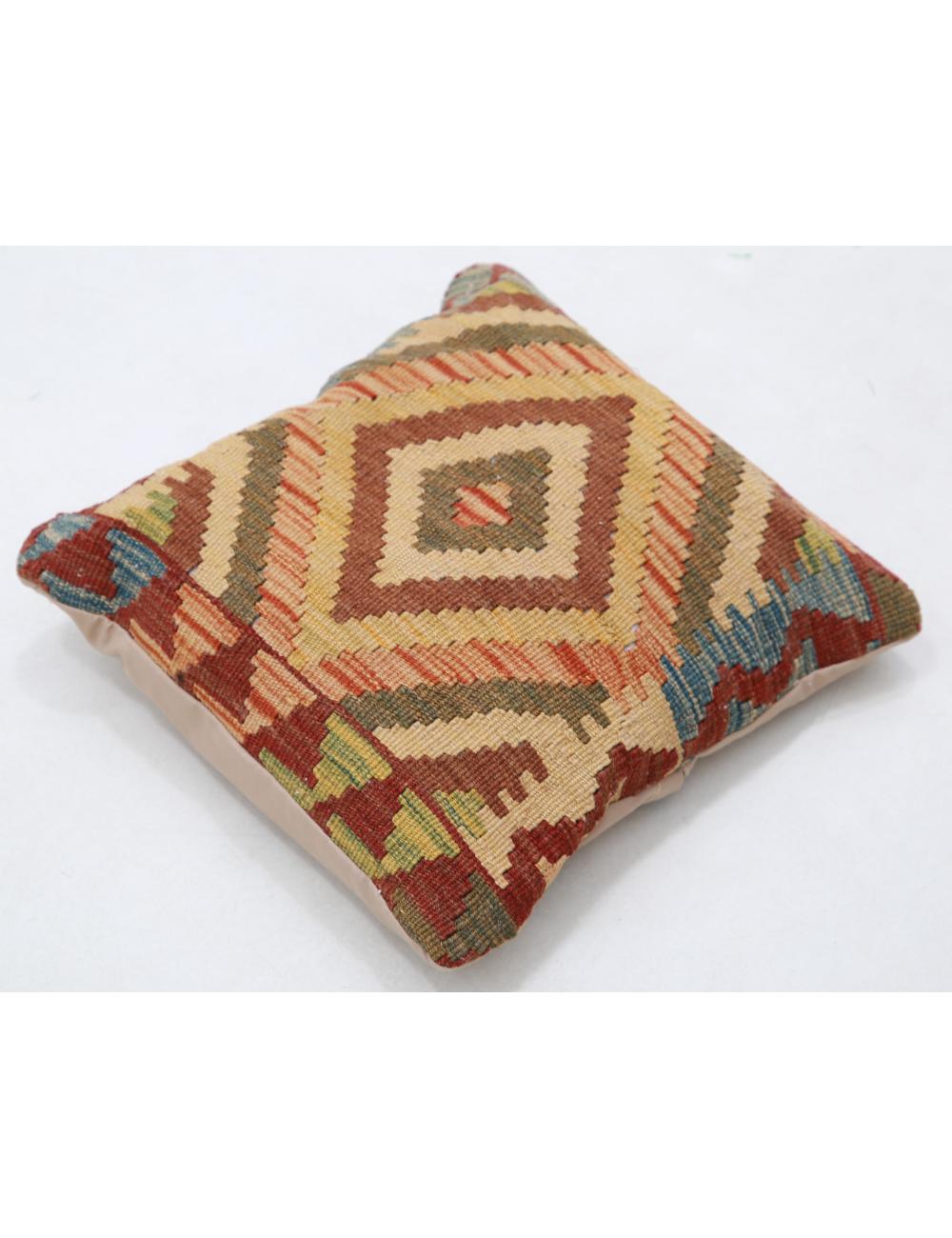 Pillows 1' 5" X 1' 5" Hand-Woven Wool Pillow 1' 5" X 1' 5" (43 X 43) / Multi / Multi