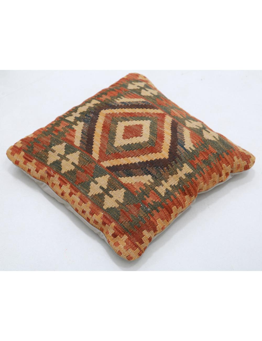 Pillows 1' 5" X 1' 5" Hand-Woven Wool Pillow 1' 5" X 1' 5" (43 X 43) / Multi / Multi