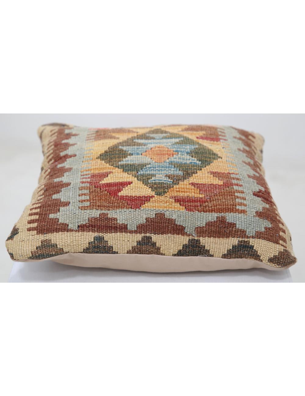 Pillows 1' 5" X 1' 5" Hand-Woven Wool Pillow 1' 5" X 1' 5" (43 X 43) / Multi / Multi