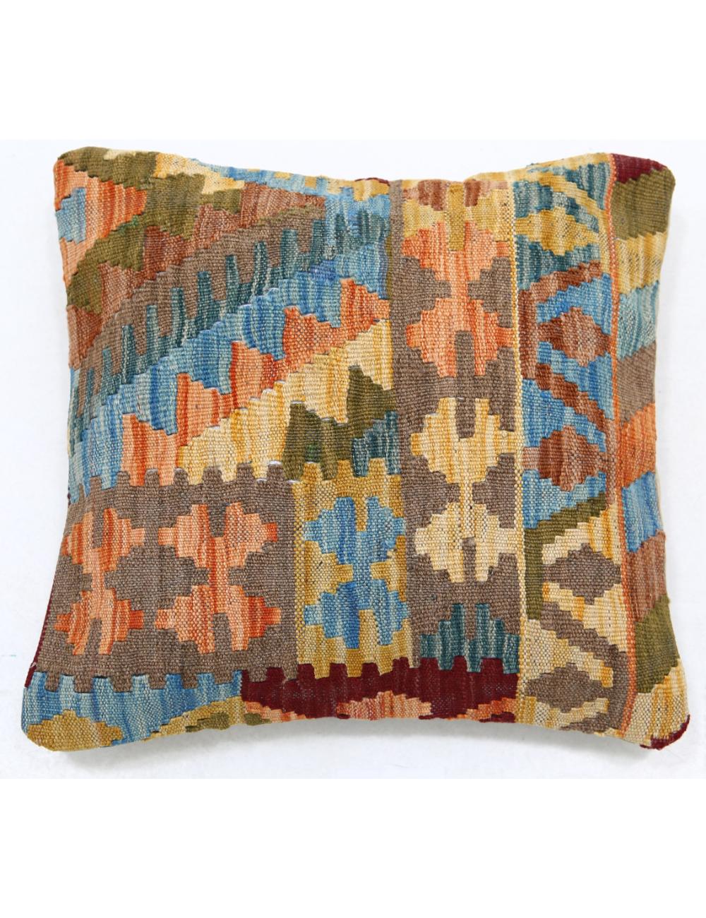 Pillows 1' 5" X 1' 5" Hand-Woven Wool Pillow 1' 5" X 1' 5" (43 X 43) / Multi / Multi