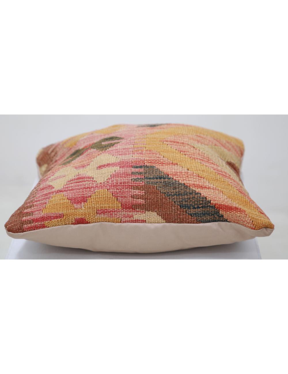 Pillows 1' 5" X 1' 5" Hand-Woven Wool Pillow 1' 5" X 1' 5" (43 X 43) / Multi / Multi