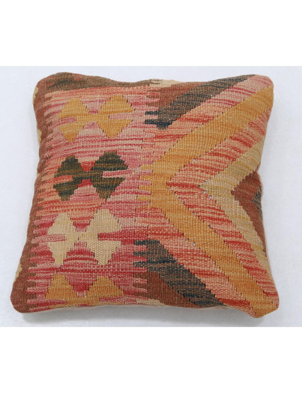 Pillows 1' 5" X 1' 5" Hand-Woven Wool Pillow 1' 5" X 1' 5" (43 X 43) / Multi / Multi