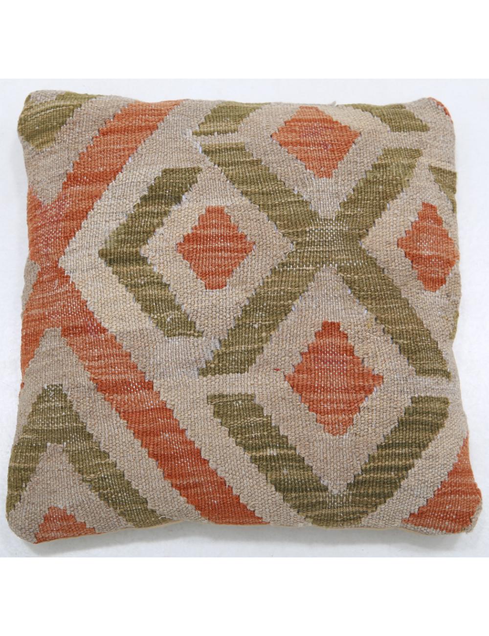 Pillows 1' 5" X 1' 5" Hand-Woven Wool Pillow 1' 5" X 1' 5" (43 X 43) / Multi / Multi