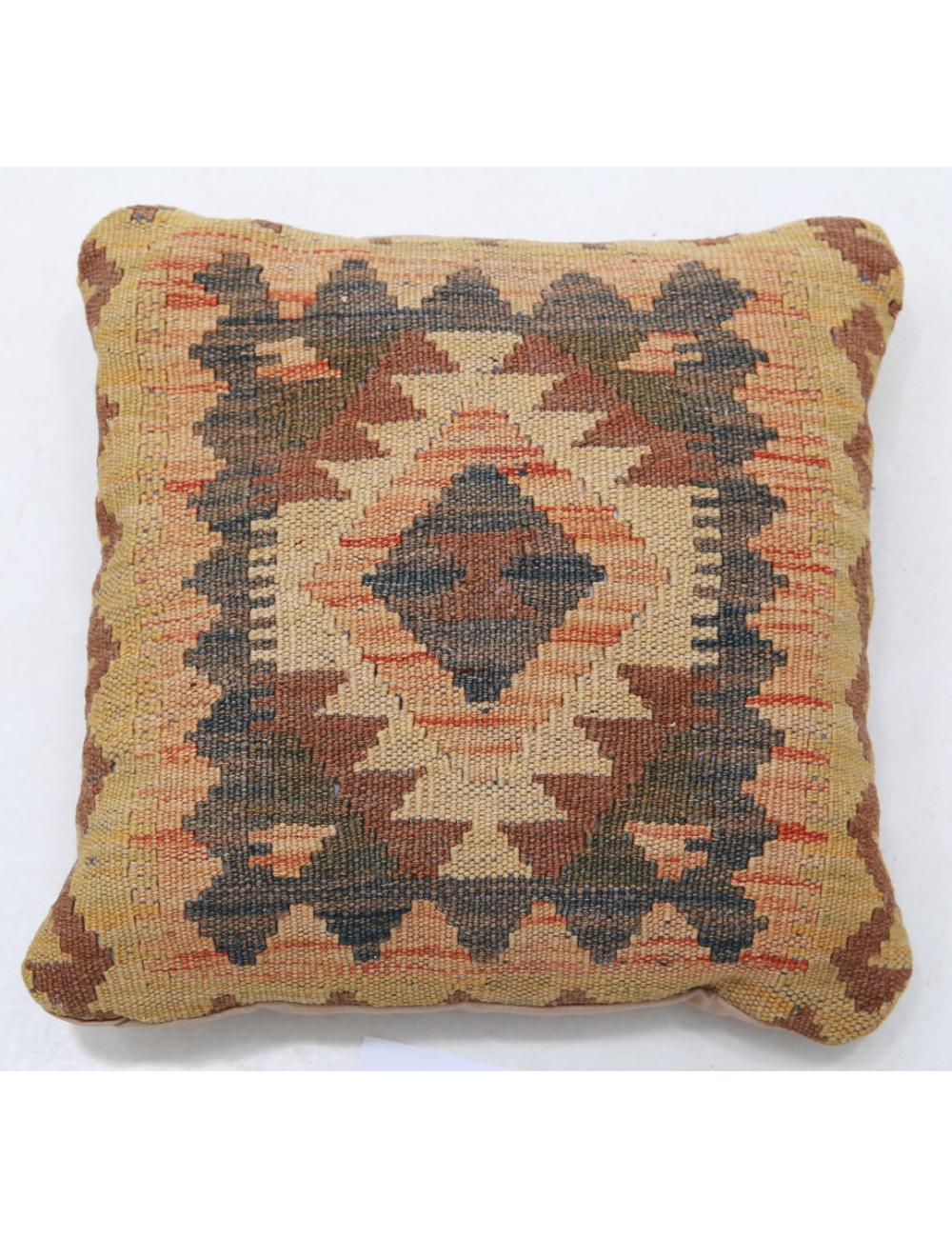 Pillows 1' 5" X 1' 5" Hand-Woven Wool Pillow 1' 5" X 1' 5" (43 X 43) / Multi / Multi