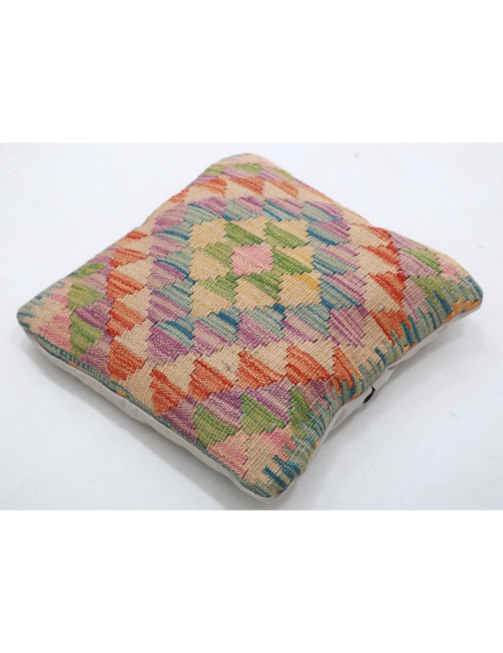 Pillows 1' 5" X 1' 5" Hand-Woven Wool Pillow 1' 5" X 1' 5" (43 X 43) / Multi / Multi