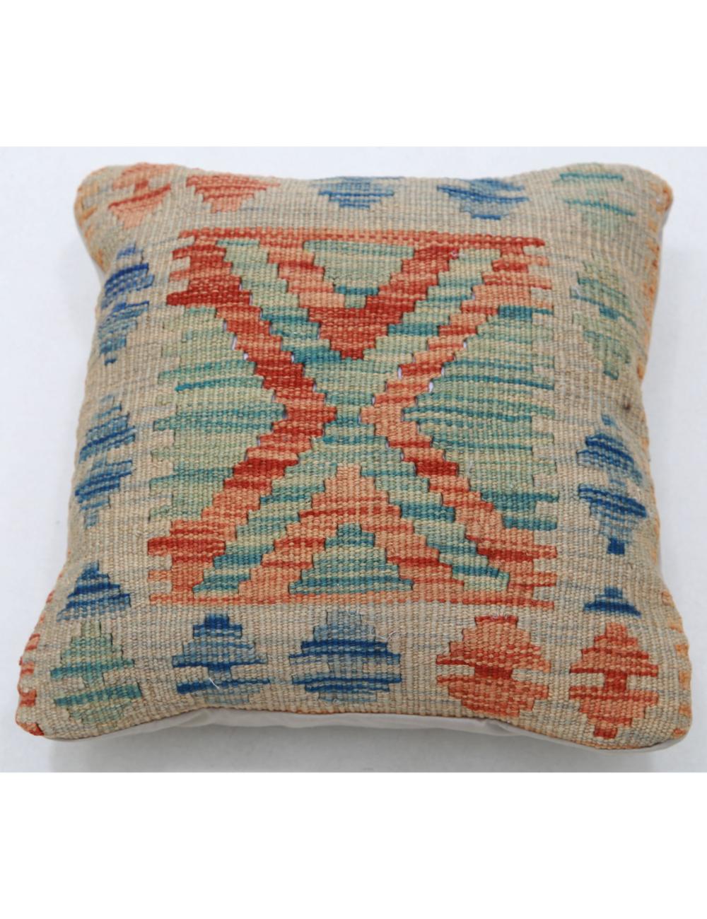 Pillows 1' 5" X 1' 5" Hand-Woven Wool Pillow 1' 5" X 1' 5" (43 X 43) / Multi / Multi