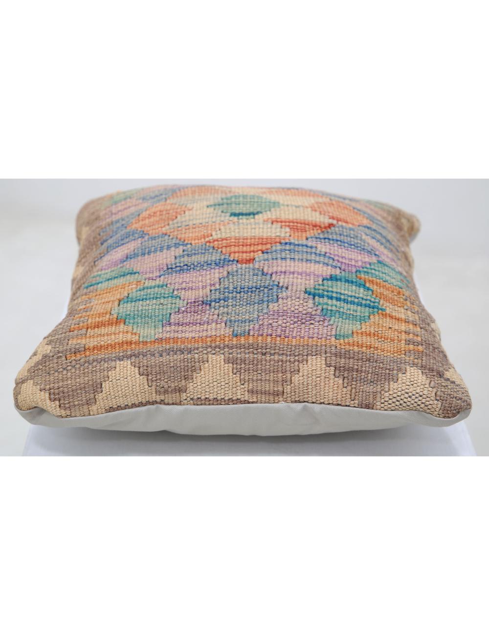 Pillows 1' 5" X 1' 5" Hand-Woven Wool Pillow 1' 5" X 1' 5" (43 X 43) / Multi / Multi