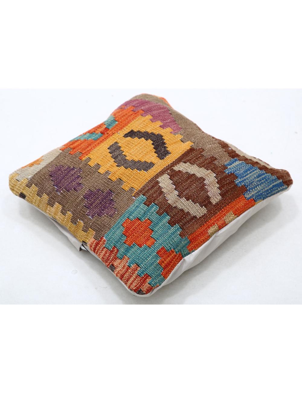 Pillows 1' 5" X 1' 5" Hand-Woven Wool Pillow 1' 5" X 1' 5" (43 X 43) / Multi / Multi