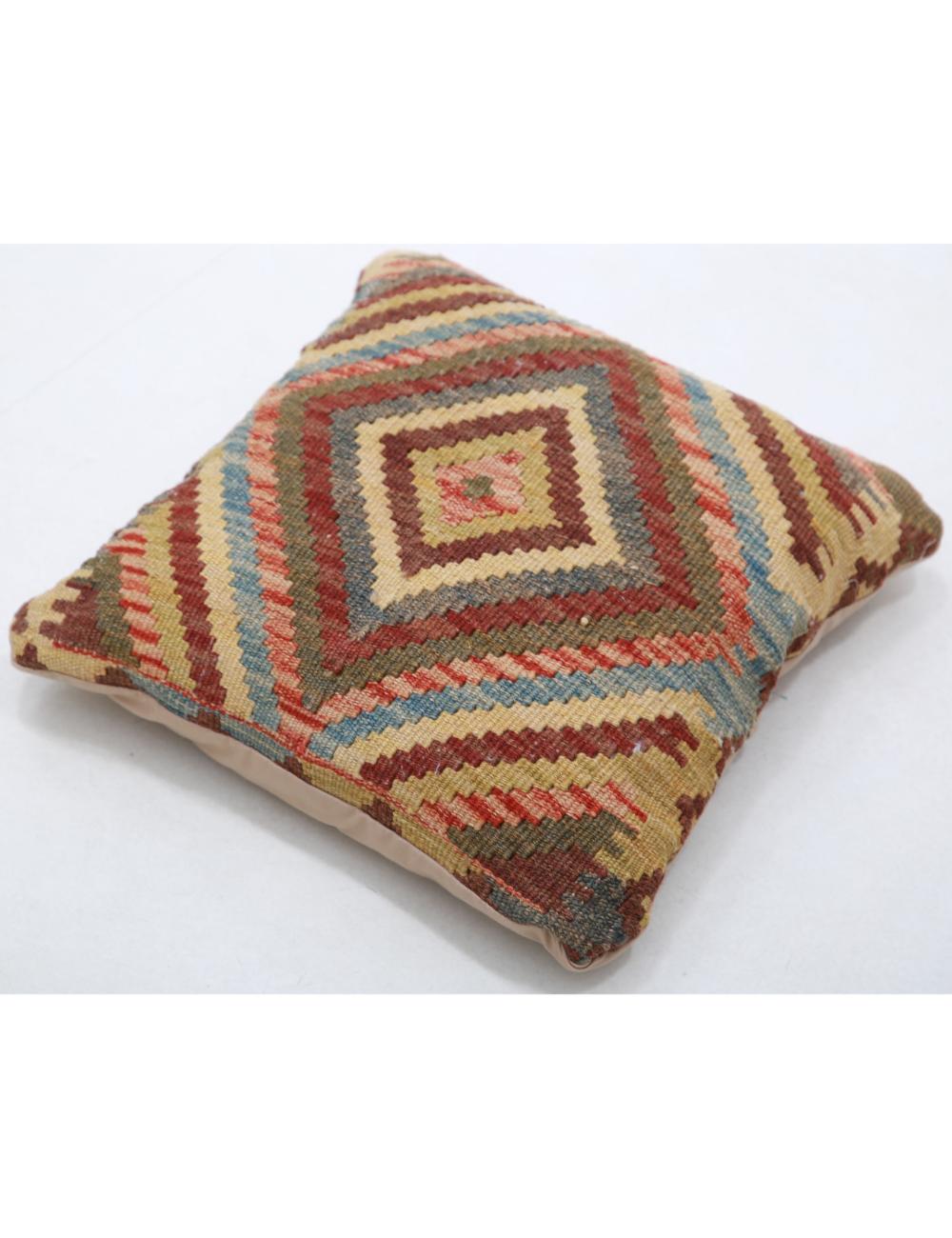 Pillows 1' 5" X 1' 5" Hand-Woven Wool Pillow 1' 5" X 1' 5" (43 X 43) / Multi / Multi