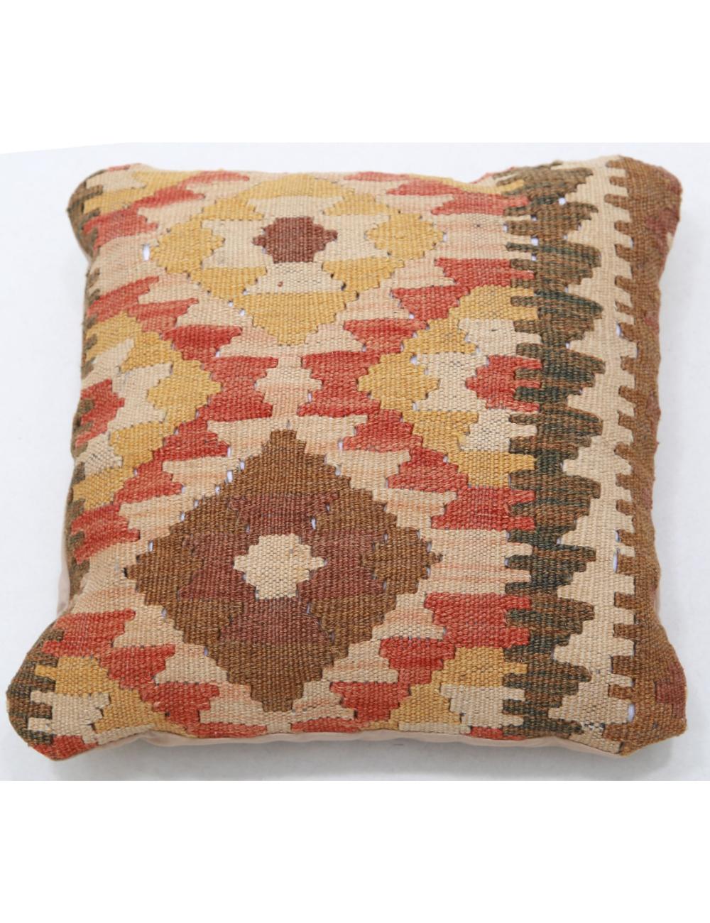 Pillows 1' 5" X 1' 5" Hand-Woven Wool Pillow 1' 5" X 1' 5" (43 X 43) / Multi / Multi