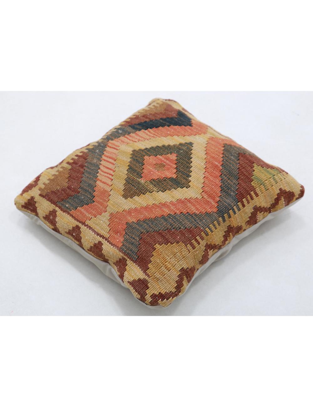 Pillows 1' 5" X 1' 5" Hand-Woven Wool Pillow 1' 5" X 1' 5" (43 X 43) / Multi / Multi