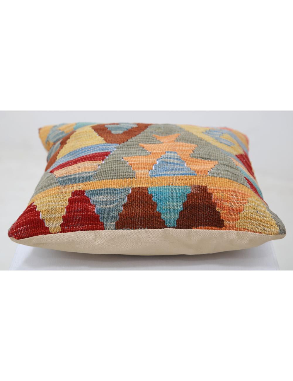 Pillows 1' 5" X 1' 5" Hand-Woven Wool Pillow 1' 5" X 1' 5" (43 X 43) / Multi / Multi