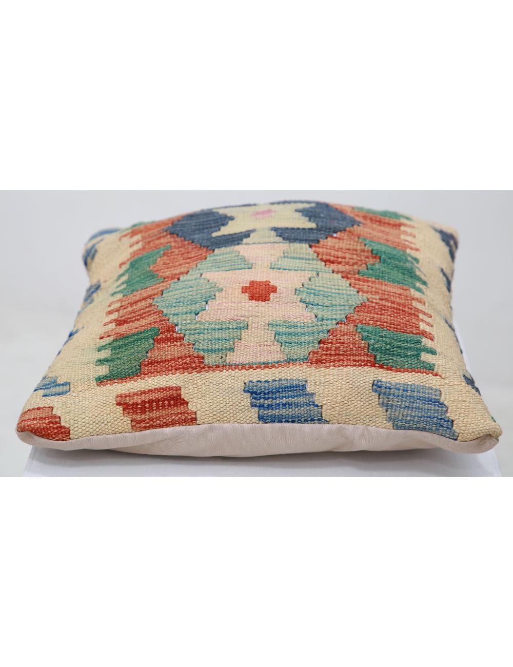 Pillows 1' 5" X 1' 5" Hand-Woven Wool Pillow 1' 5" X 1' 5" (43 X 43) / Multi / Multi