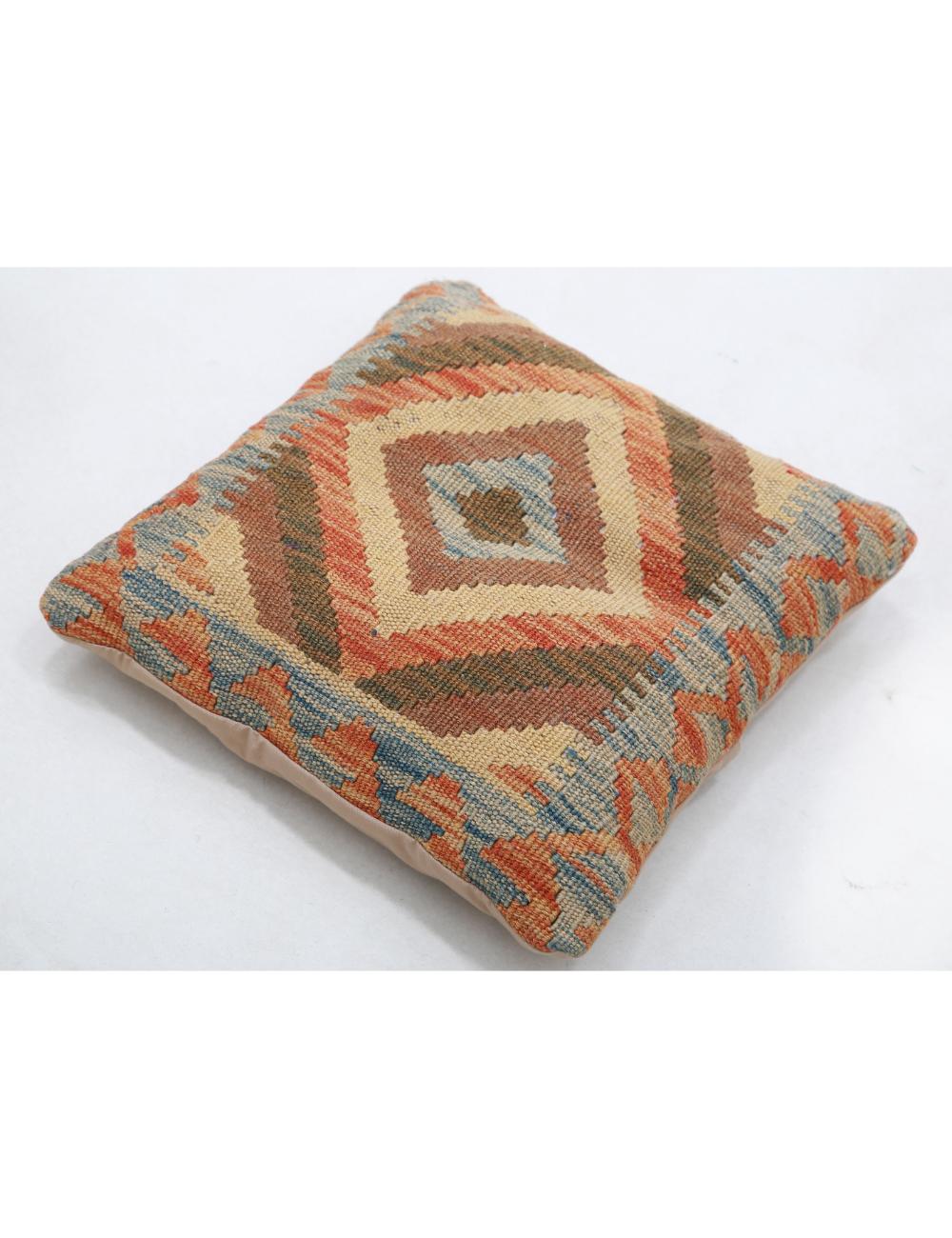 Pillows 1' 5" X 1' 5" Hand-Woven Wool Pillow 1' 5" X 1' 5" (43 X 43) / Multi / Multi