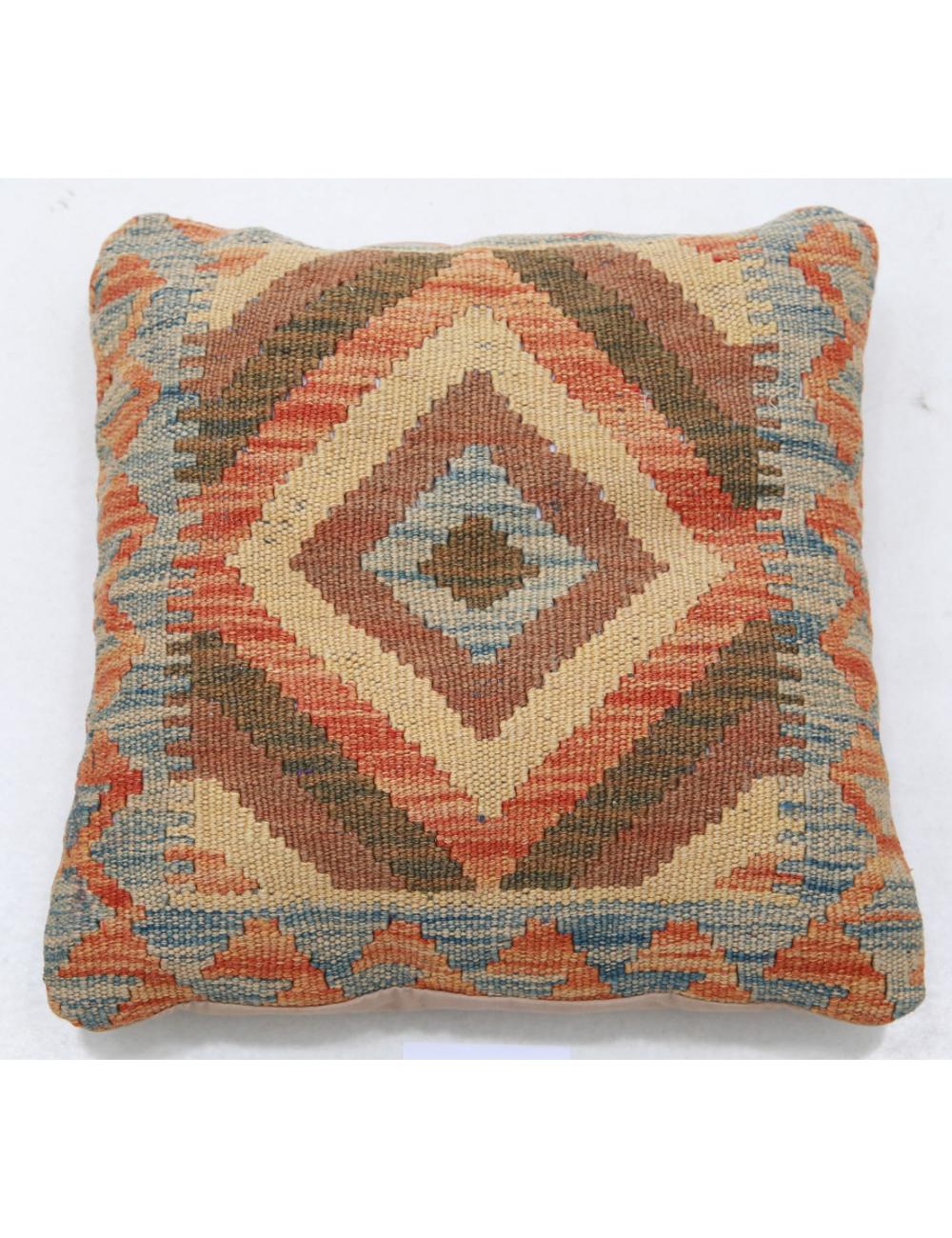 Pillows 1' 5" X 1' 5" Hand-Woven Wool Pillow 1' 5" X 1' 5" (43 X 43) / Multi / Multi