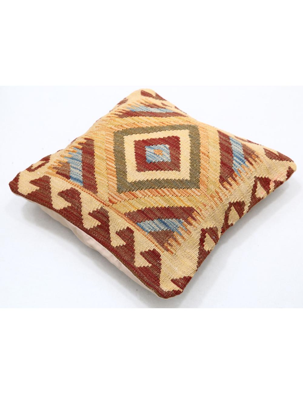 Pillows 1' 5" X 1' 5" Hand-Woven Wool Pillow 1' 5" X 1' 5" (43 X 43) / Multi / Multi