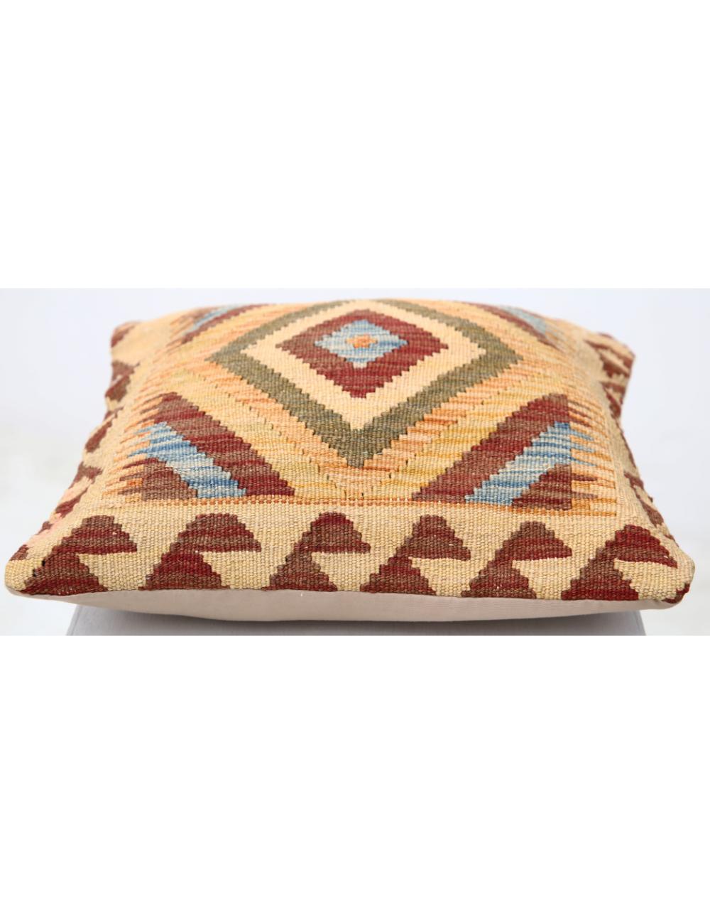 Pillows 1' 5" X 1' 5" Hand-Woven Wool Pillow 1' 5" X 1' 5" (43 X 43) / Multi / Multi