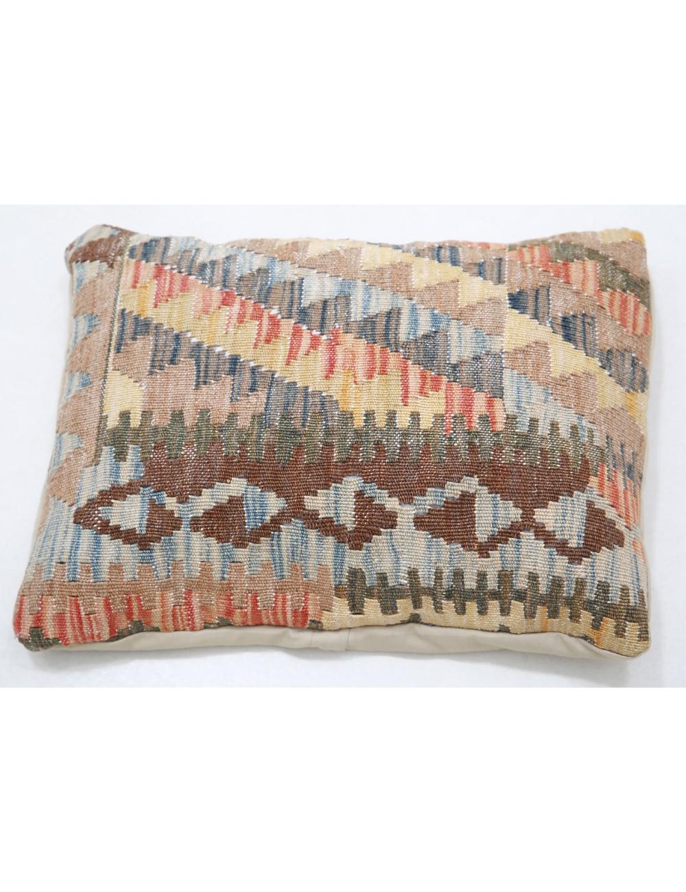 Pillows 1' 0" X 1' 5" Hand-Woven Wool Pillow 1' 0" X 1' 5" (30 X 43) / Multi / Multi