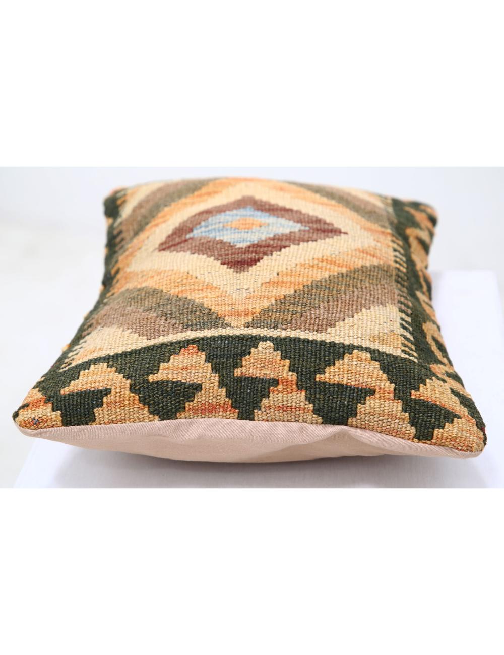 Pillows 1' 0" X 1' 5" Hand-Woven Wool Pillow 1' 0" X 1' 5" (30 X 43) / Multi / Multi