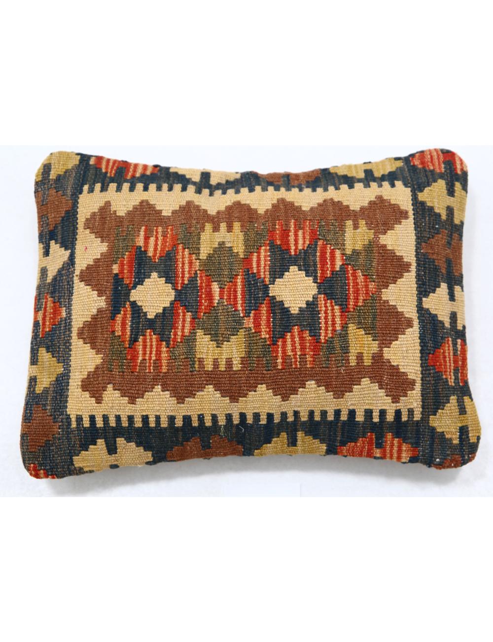 Pillows 1' 0" X 1' 5" Hand-Woven Wool Pillow 1' 0" X 1' 5" (30 X 43) / Multi / Multi