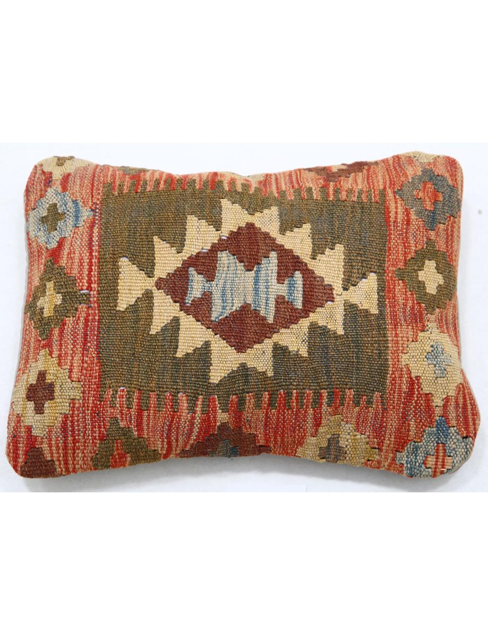 Pillows 1' 0" X 1' 5" Hand-Woven Wool Pillow 1' 0" X 1' 5" (30 X 43) / Multi / Multi