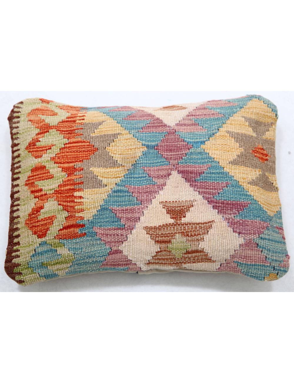 Pillows 1' 0" X 1' 5" Hand-Woven Wool Pillow 1' 0" X 1' 5" (30 X 43) / Multi / Multi