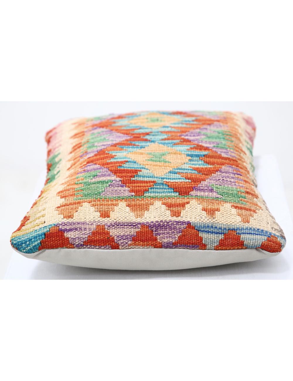 Pillows 1' 0" X 1' 5" Hand-Woven Wool Pillow 1' 0" X 1' 5" (30 X 43) / Multi / Multi