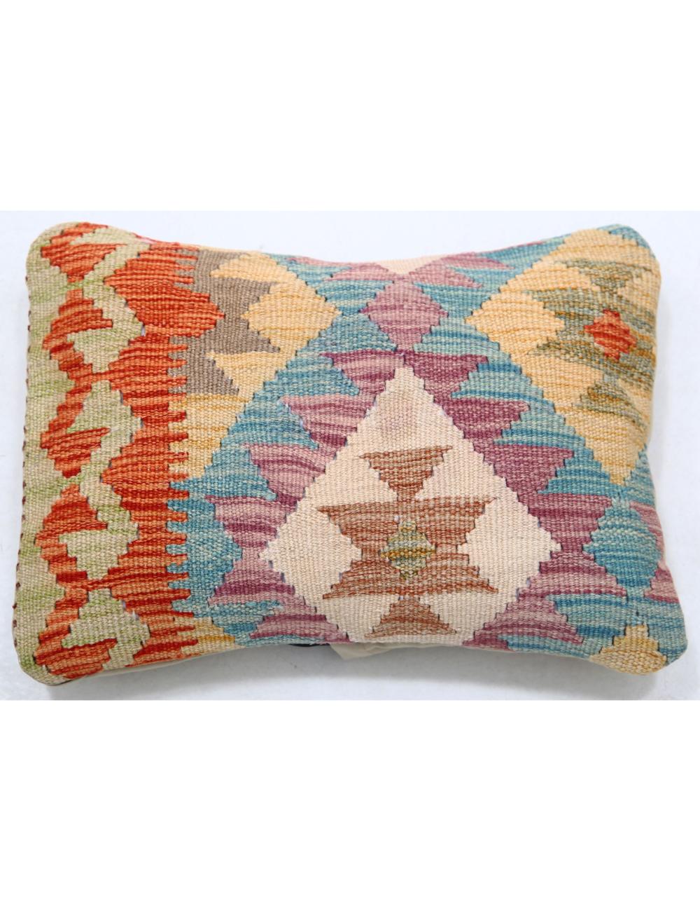 Pillows 1' 0" X 1' 5" Hand-Woven Wool Pillow 1' 0" X 1' 5" (30 X 43) / Multi / Multi