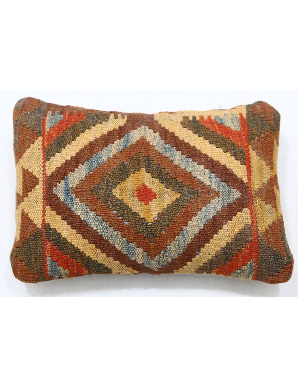 Pillows 1' 0" X 1' 5" Hand-Woven Wool Pillow 1' 0" X 1' 5" (30 X 43) / Multi / Multi