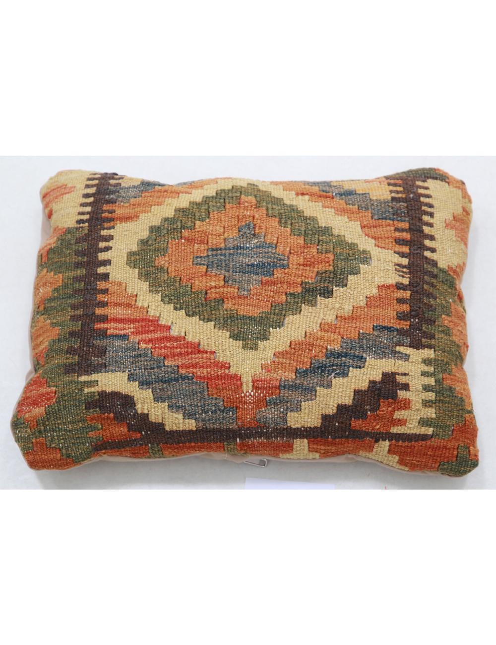 Pillows 1' 0" X 1' 5" Hand-Woven Wool Pillow 1' 0" X 1' 5" (30 X 43) / Multi / Multi