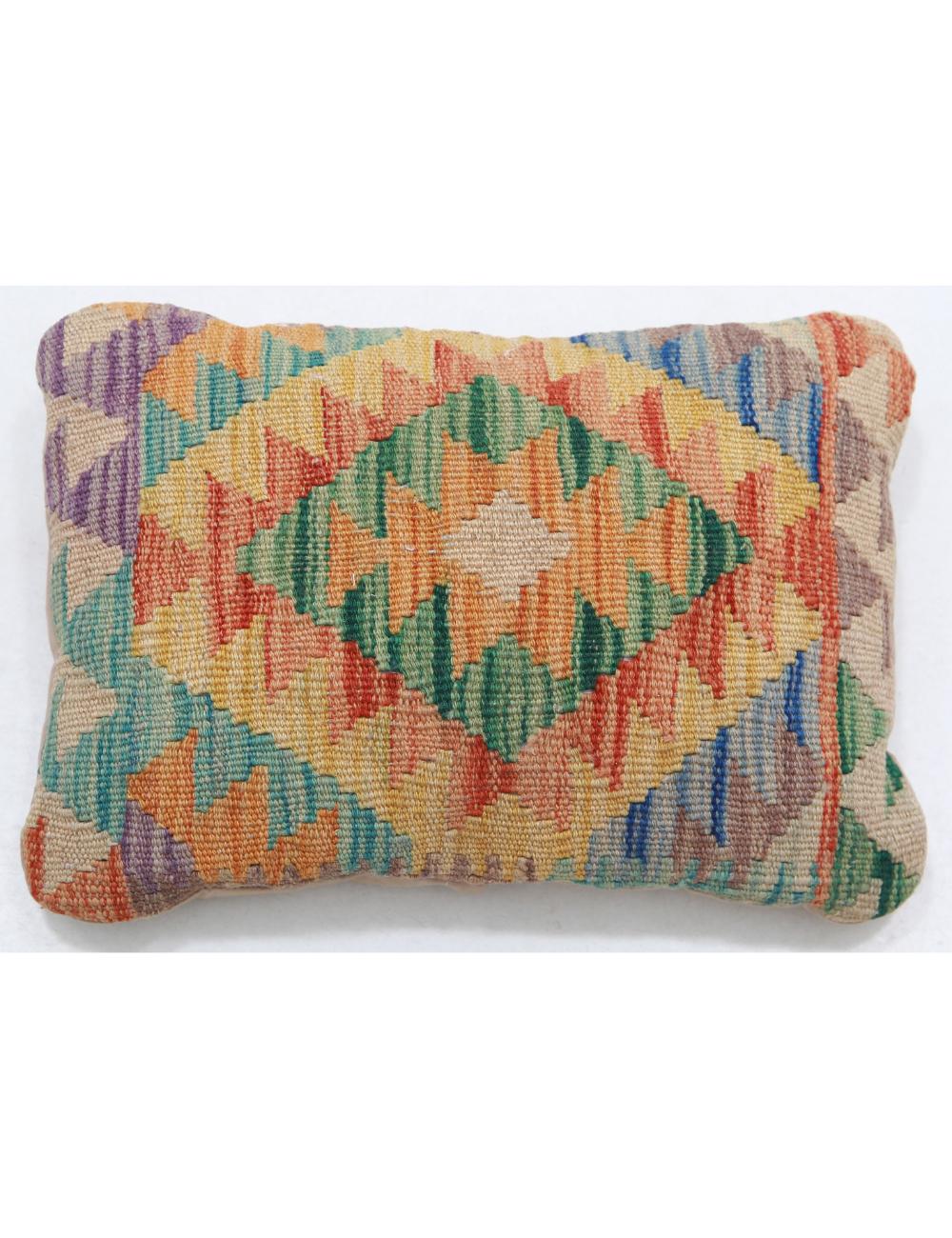 Pillows 1' 0" X 1' 5" Hand-Woven Wool Pillow 1' 0" X 1' 5" (30 X 43) / Multi / Multi