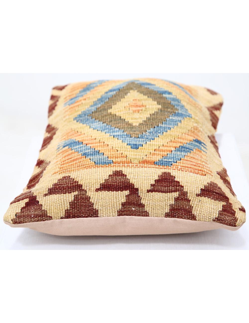 Pillows 1' 0" X 1' 5" Hand-Woven Wool Pillow 1' 0" X 1' 5" (30 X 43) / Multi / Multi