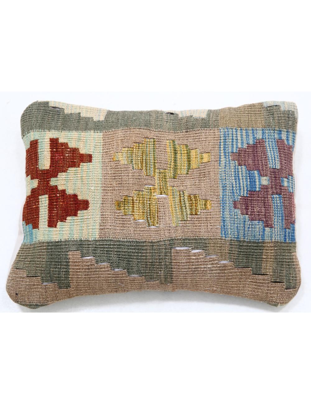 Pillows 1' 0" X 1' 5" Hand-Woven Wool Pillow 1' 0" X 1' 5" (30 X 43) / Multi / Multi