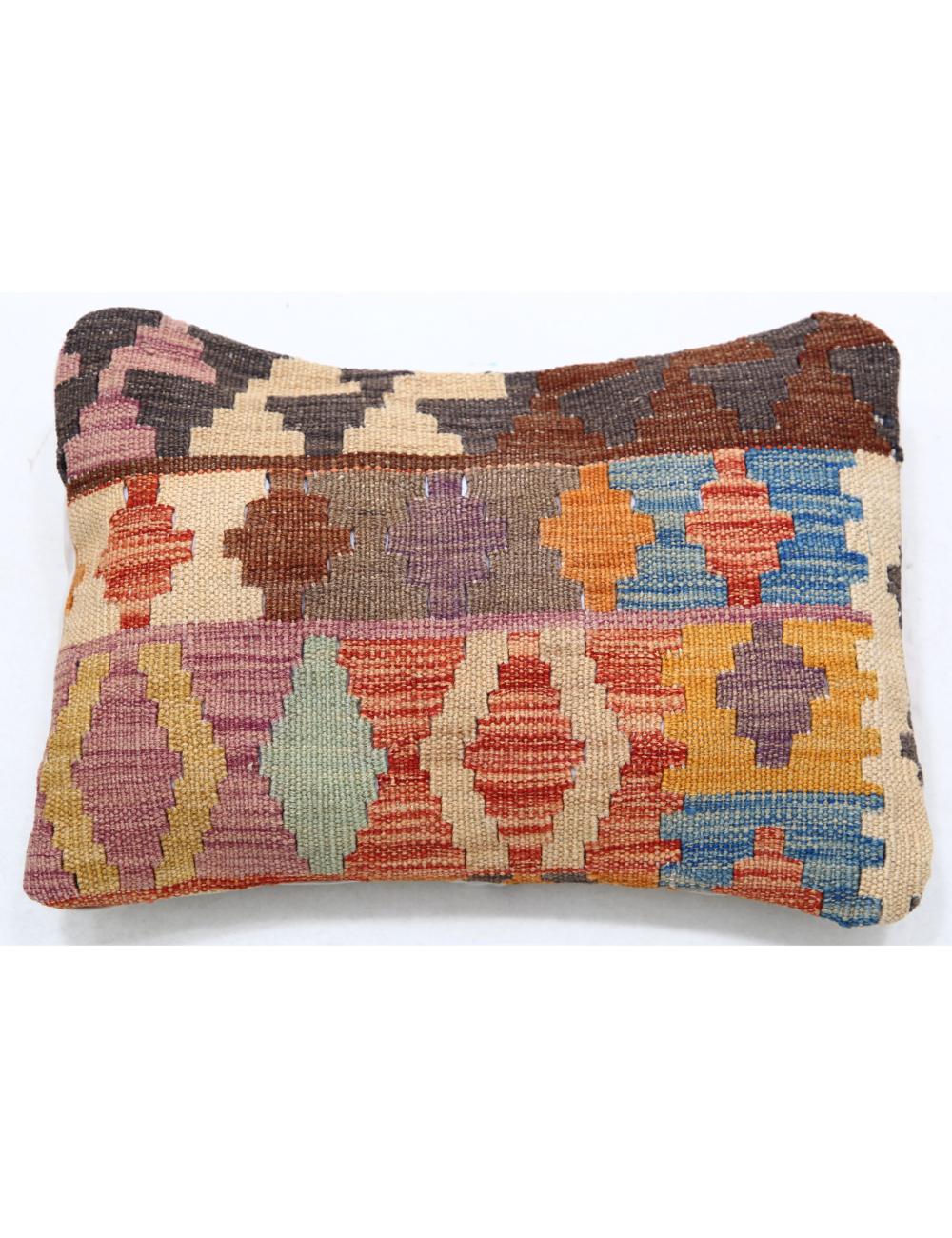 Pillows 1' 0" X 1' 5" Hand-Woven Wool Pillow 1' 0" X 1' 5" (30 X 43) / Multi / Multi