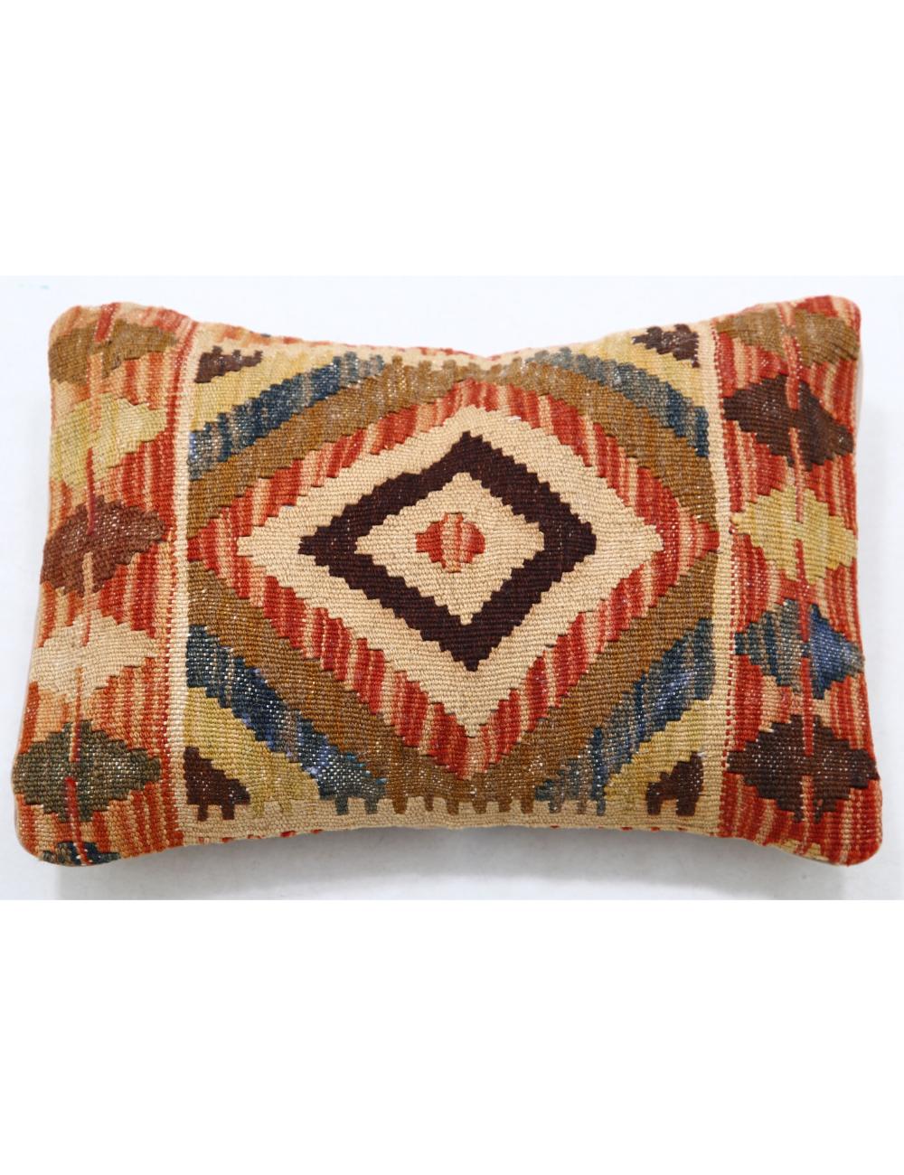 Pillows 1' 0" X 1' 5" Hand-Woven Wool Pillow 1' 0" X 1' 5" (30 X 43) / Multi / Multi