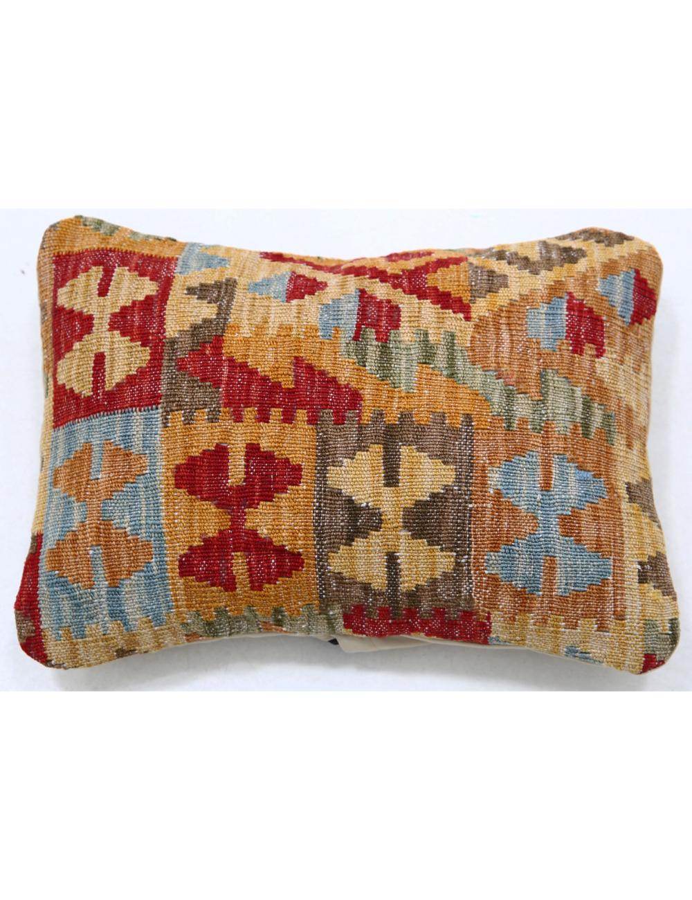 Pillows 1' 0" X 1' 5" Hand-Woven Wool Pillow 1' 0" X 1' 5" (30 X 43) / Multi / Multi