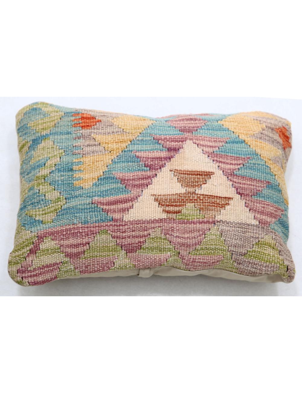 Pillows 1' 0" X 1' 5" Hand-Woven Wool Pillow 1' 0" X 1' 5" (30 X 43) / Multi / Multi