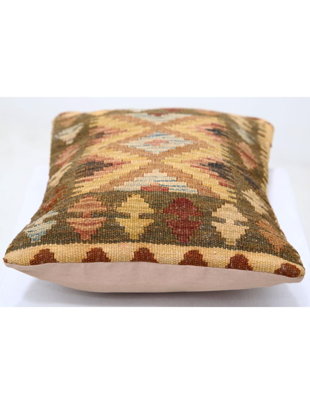 Pillows 1' 0" X 1' 5" Hand-Woven Wool Pillow 1' 0" X 1' 5" (30 X 43) / Multi / Multi