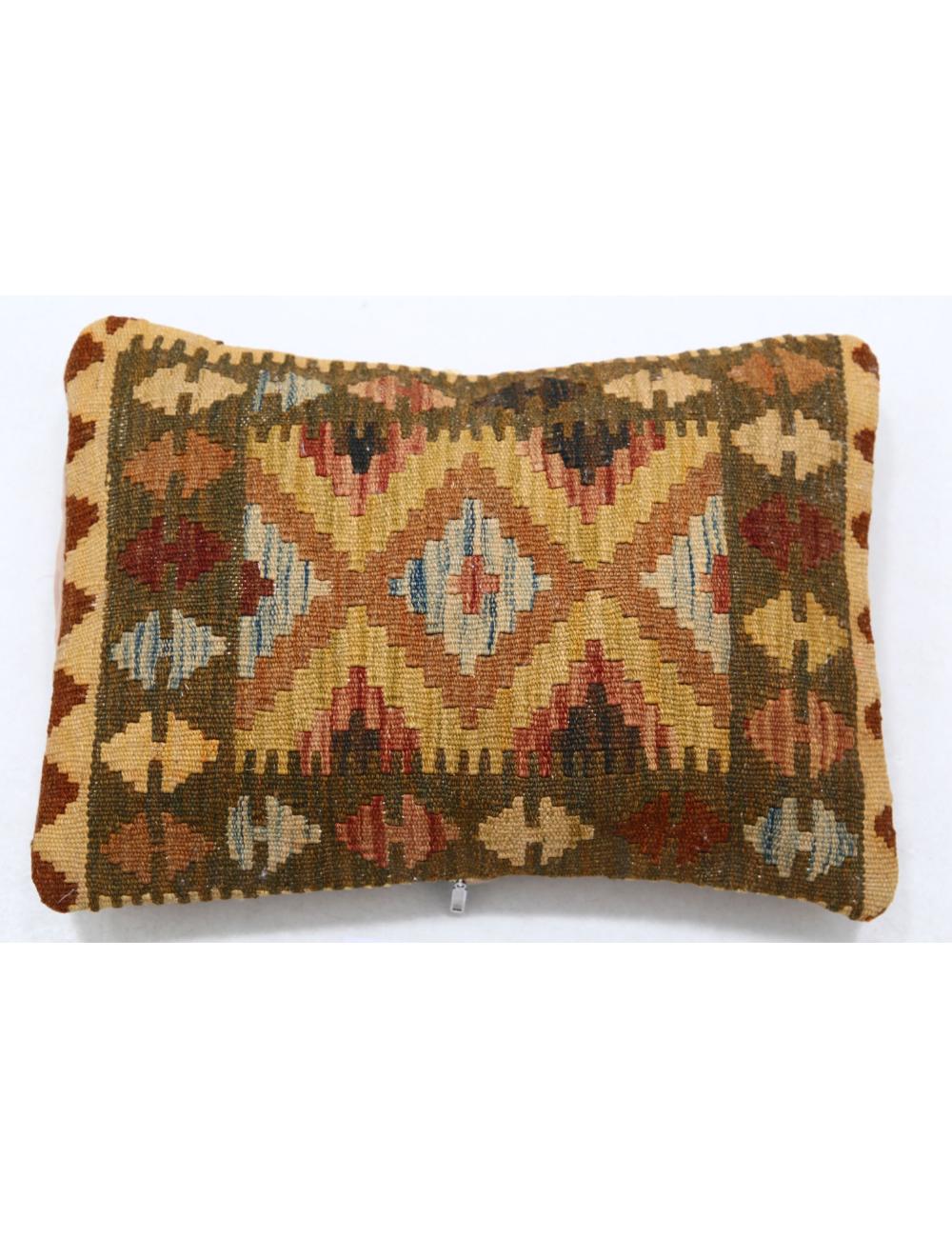 Pillows 1' 0" X 1' 5" Hand-Woven Wool Pillow 1' 0" X 1' 5" (30 X 43) / Multi / Multi