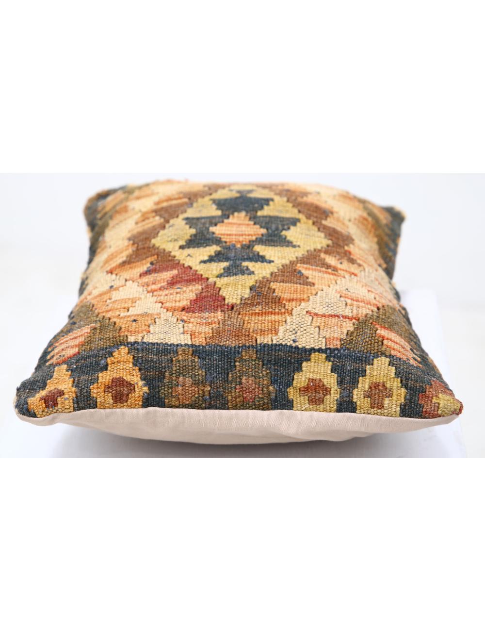 Pillows 1' 0" X 1' 5" Hand-Woven Wool Pillow 1' 0" X 1' 5" (30 X 43) / Multi / Multi