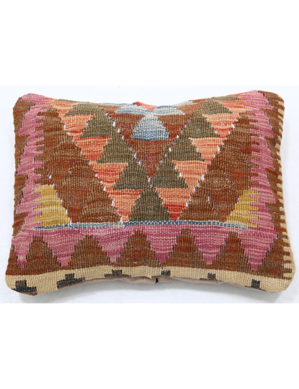 Pillows 1' 0" X 1' 5" Hand-Woven Wool Pillow 1' 0" X 1' 5" (30 X 43) / Multi / Multi