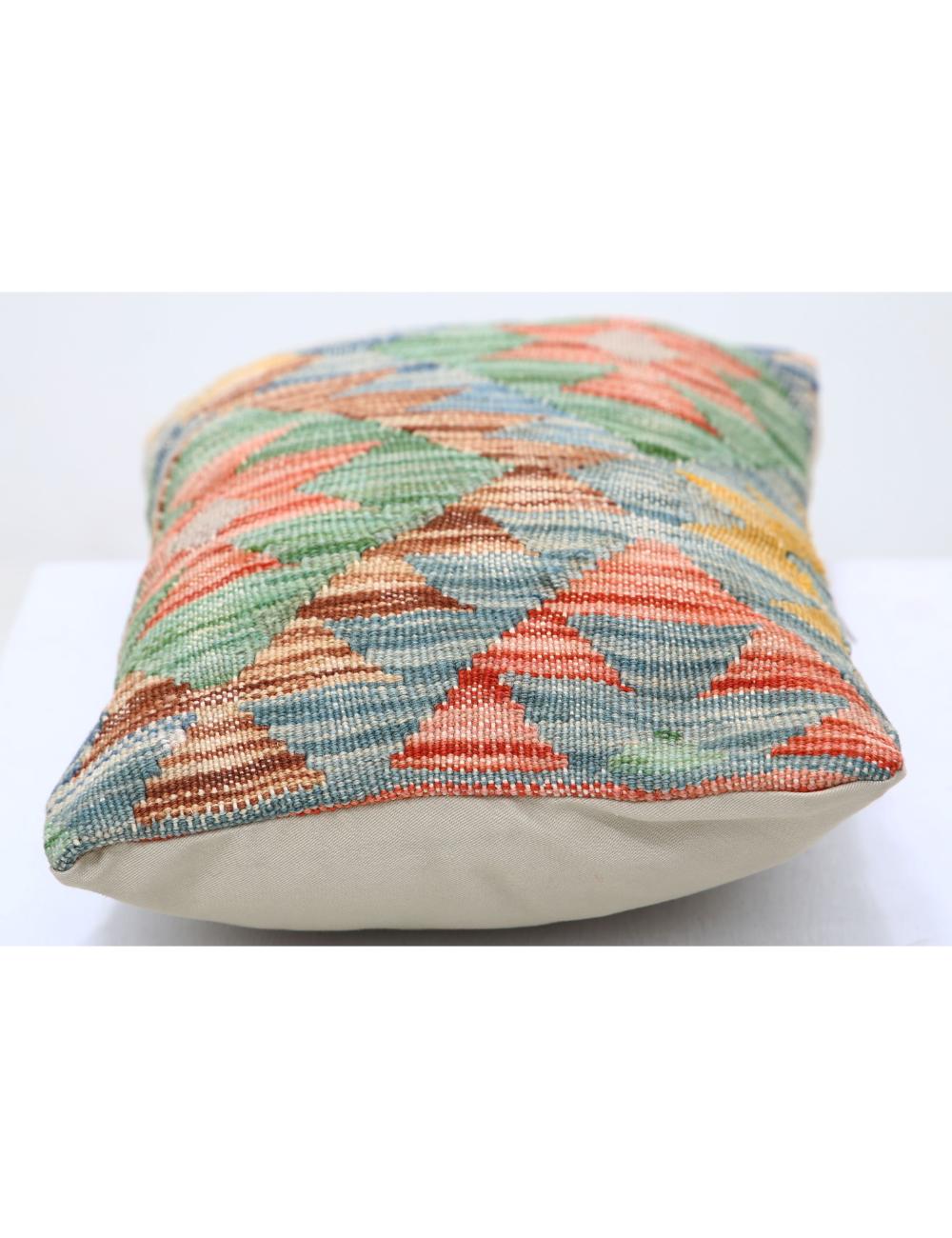 Pillows 1' 0" X 1' 5" Hand-Woven Wool Pillow 1' 0" X 1' 5" (30 X 43) / Multi / Multi