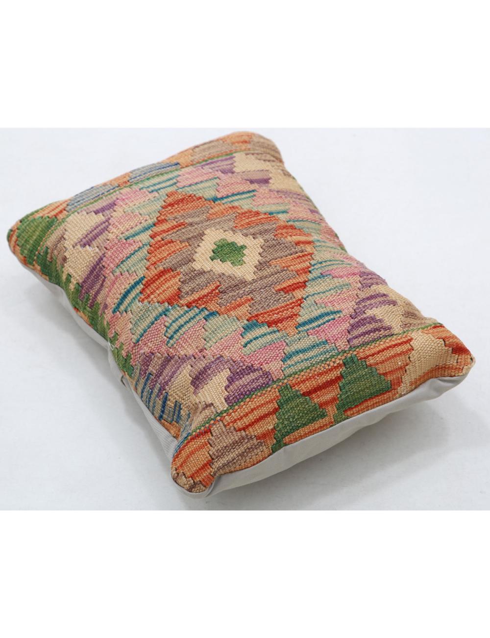 Pillows 1' 0" X 1' 5" Hand-Woven Wool Pillow 1' 0" X 1' 5" (30 X 43) / Multi / Multi